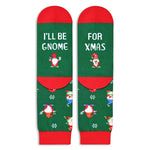 Christmas Gifts Stocking Socks for Women Men - Gnome Redeer Gifts for Mom Dad, Xmas Stocking Stuffers