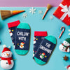 Christmas Gifts Stocking Socks For Men Women - Secret Santa Socks Xmas Stocking Stuffers for Wife Husband, Snowman Socks For Mon Dad