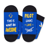 Pilot Gifts for Men - Airplane Gifts Air Traffic Controller Gifts, Pilot Socks For Men Airplane Socks