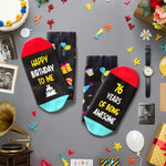 76th Birthday Gift Ideas for Men - Socks for Older Men over 76, Best Gifts for 76 Year Old, Old Man Gifts for Men Useful