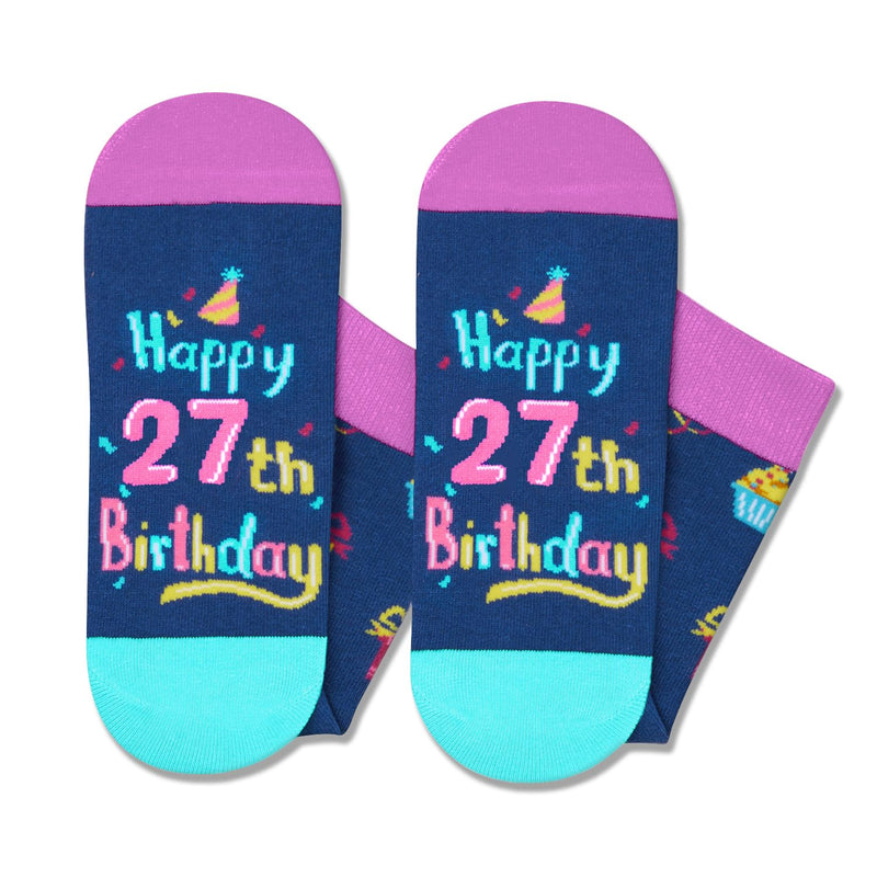 27th Birthday Gifts Ideas Socks - Gifts for 27 Year Old Woman Man, Best Gifts for 27 Year Old Male Female