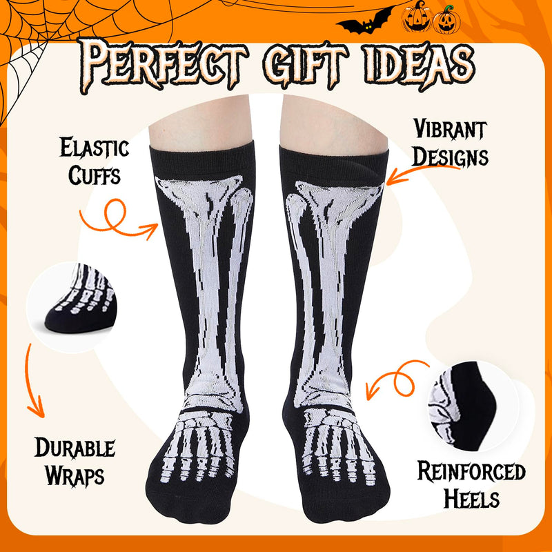 Halloween Socks Spooky Gifts for Boys Girls - Halloween Gifts for Teens 13-18 Years Olds, Horror Bone Socks Skeleton gifts