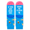 Kids Socks 4-6 Years; Funny Socks for Boys Girls Ice Cream Gifts Ice Cream Socks