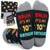 10 Year Old Birthday Gifts Ideas for Boys - Socks for Kids Age 10 in Gift Box, Presents for 10 Year Old Tween Boys, Gifts for Ten Year Olds with Greeting Card