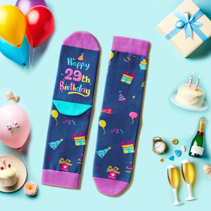 29th Birthday Gifts Ideas Socks - Gifts for 29 Year Old Woman Man, Best Gifts for 29 Year Old Male Female