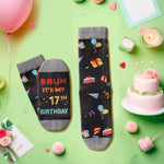 17th Birthday Gifts for Teens - Socks for Young Adults Age 17, Presents for 17 Year Old Boys and Girls, 17 Yr Old Gift Ideas