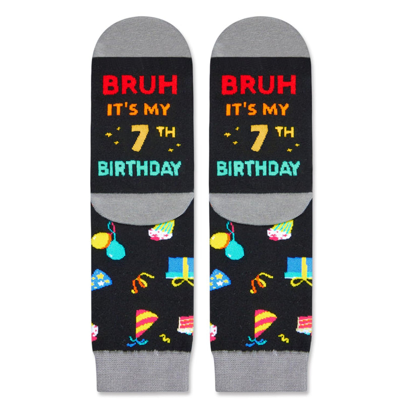 7th Birthday Gifts for Boys - Socks for Kids Age 7, Presents for 7 Year Old Boys, 7 Year Old Boy Gift Ideas, Gifts for Seven Year Olds