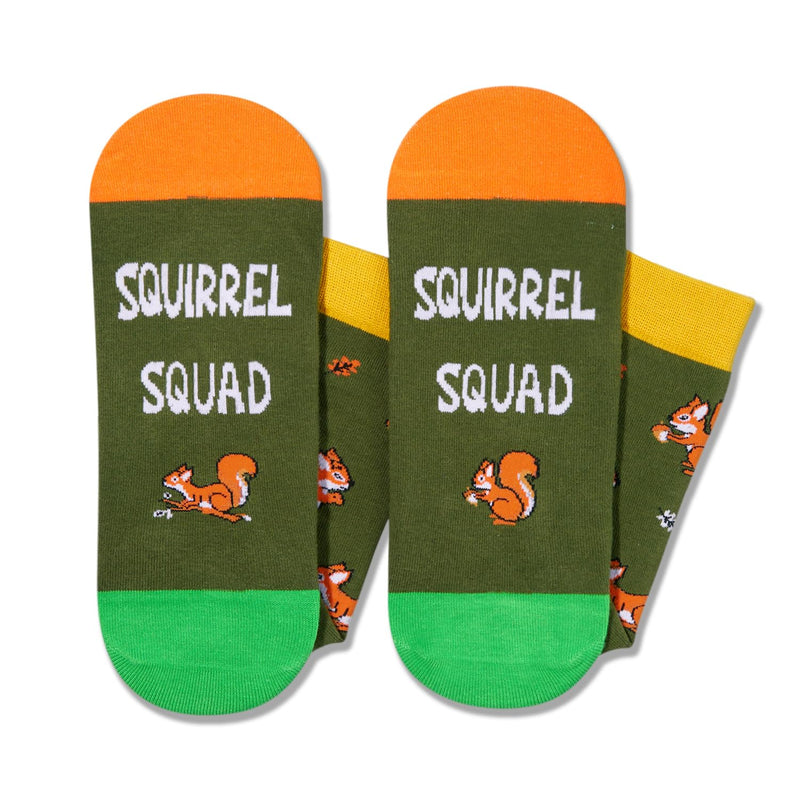 Funny Squirrel Gifts for Squirrel Lovers, Squirrel Socks Silly Fun Socks Stocking Stuffers for Mom and Dad