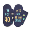 40th Years Old Birthday Gifts for Men - Socks for 40 Year Olds, Gift Ideas for 40 Year Old Man Woman, 40th Birthday Socks