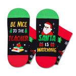 Christmas Gifts Ideas Stocking Socks for Teacher - Christmas Santa Gifts for Male Female Teacher, Appreaciation Gifts for Teacher