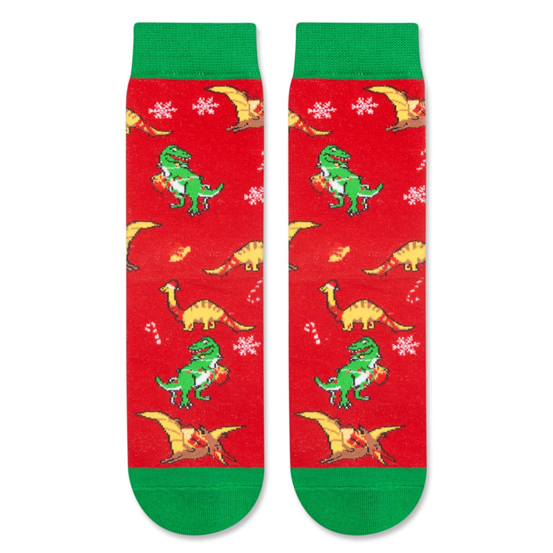 Christmas Gifts Stocking Socks for Boys Girls - Dinosaur Socks Xmas Stocking Stuffers for Toddler 2-3 Years