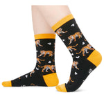 HAPPYPOP Tiger Gift Ideas for Women Girls - Funny Tiger Socks, Tiger Stuff Christmas Stocking Stuffers for Teens, Animal Socks