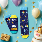 50th Years Old Birthday Gifts for Men - Socks for 50 Year Olds, Gift Ideas for 50 Year Old Middle Aged Man Woman, 50th Birthday Socks