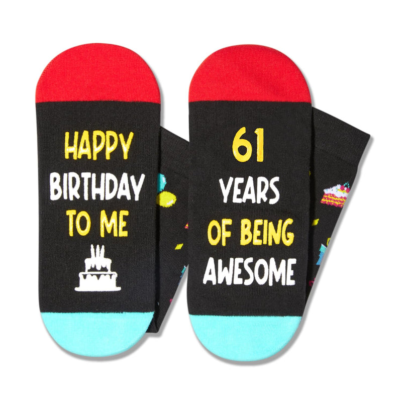 61st Birthday Gifts Ideas Socks - Cool Gifts for 61 Year Old Man Woman, Gifts for Men Women in Their 61s