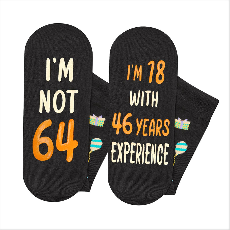 64th Years Old Birthday Gifts for Men - Socks for 64 Year Olds, Gift Ideas for 64 Year Old Man Woman, 64th Birthday Socks