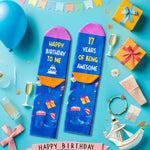 17th Birthday Gift Ideas Socks - 17th Birthday Socks for 17 Year Old Boys Girls, Gift Ideas for 17 Year Old Teens