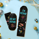 HAPPYPOP Retirement Gifts Ideas Socks - Retirement Socks, 2025 Retirement Gifts for Women Men Retired Gifts, Retirement Gift for Woman Man