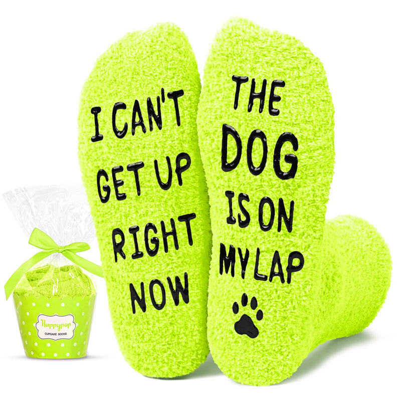 Funny Dog Gifts Dog; Fuzzy Dog Socks for Dog Dad, Crazy Socks for Men