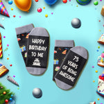 75th Birthday Gift Ideas for Men - Socks for 75th Birthday, Best Gifts for 75 Elderly Dad, 75 Year Old Gifts