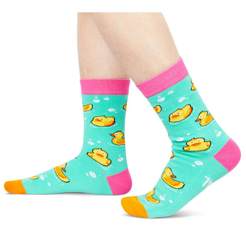 Duck Gifts for Duck Lovers Funny Rubber Duck Stuff Women, Cute Rubber Duck Socks Duck Socks Men