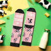 HAPPYPOP Funny Cow Socks Men Women Teens - Cow Print Stuff Novelty Cow Gifts Cow Themed Gifts for Cow Lovers Cow Stocking