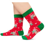 Christmas Gifts Stocking Socks for 10-12 years old Kids - Xmas Stocking Stuffers for Boys Girls 4 Pack with Greeting Card