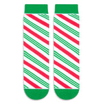 Kids Candy Cane Socks Christmas Gifts - Fun Socks for Boys Girls 10-12 Years Old