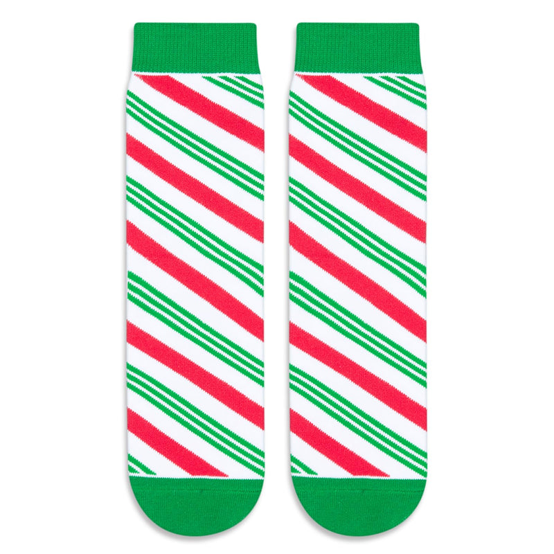 Kids Candy Cane Socks Christmas Gifts - Fun Socks for Boys Girls 7-9 Years Old