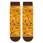 HAPPYPOP Funny Horse Gifts for Boys - Brown Horse Gifts for Horse Lovers Equestrian Gifts, Horse Socks For Kids 7-10 Years