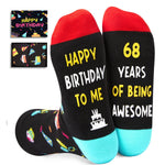 68th Birthday Gifts Ideas Socks - Cool Gifts for 68 Year Old Man Woman, Gifts for Men Women in Their 68s