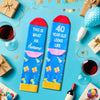 40th Birthday Gifts Ideas Socks - Gifts for Guys in Their 40s, 40 Year Old Gifts for Man Woman, 40th Birthday Socks for Men Women