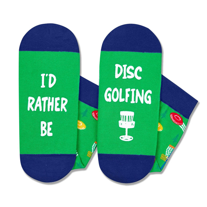 Gifts For Disc Golf Players - Disc Golf Gifts For Men Women, Frisbee Golf Disk Golf Gifts, Disc Golf Socks For Men Women Id Rather Be Socks