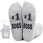 Cool Gifts For Bosses Boss Gifts For Men Women, Boss Gifts Male Femal Fuzzy Boss Women Retirement Socks