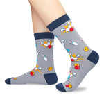 Zmart Funny Bowling Gifts For Men Women - Gifts For Bowlers Men Women, Bowling Socks Women Mens, Bowling Stocking Stuffers