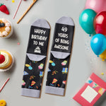 49th Birthday Gift Ideas for Men Women - Socks for 49 Year Old Middle Aged Man Woman, Best Gifts for 49 Year Old Him Her Male Female