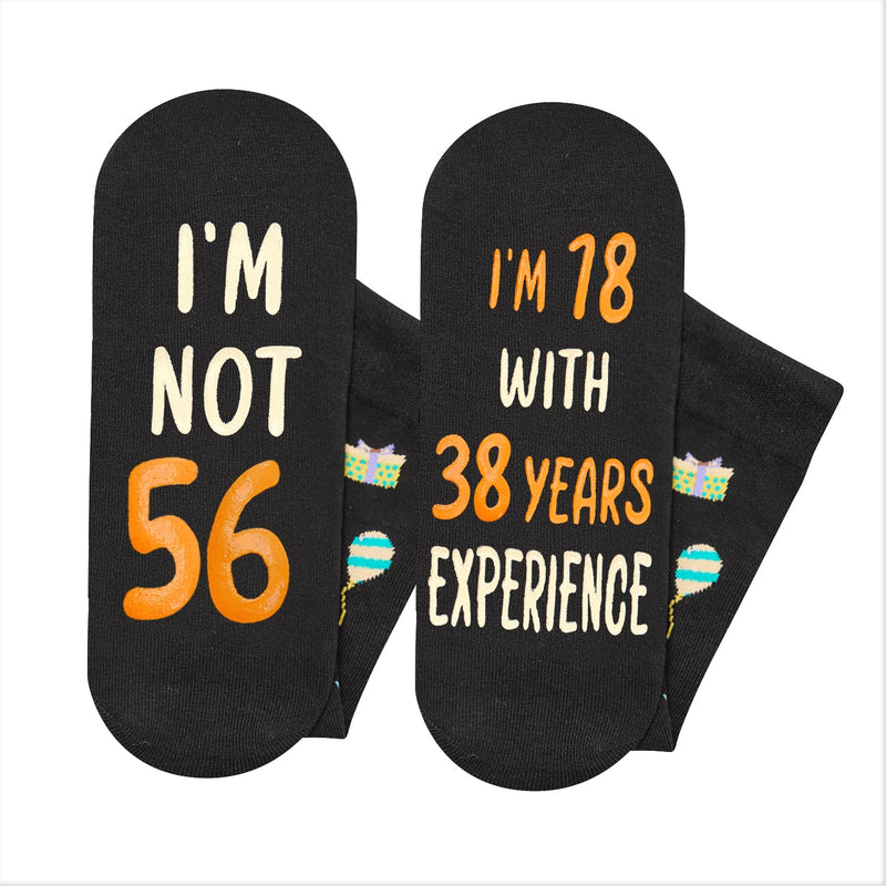 56th Years Old Birthday Gifts for Men - Socks for 56 Year Olds, Gift Ideas for 56 Year Old Man Woman, 56th Birthday Socks