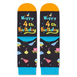 4th Birthday Gifts Socks Ideas - Four Year Old Gifts for Kids, Presents for 4 Year Olds, Gifts for Boys Girls Age 4, Toddler Socks 4t