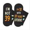 39th Years Old Birthday Gifts for Men - Socks for 39 Year Olds, Gift Ideas for 39 Year Old Man Woman, 39th Birthday Socks