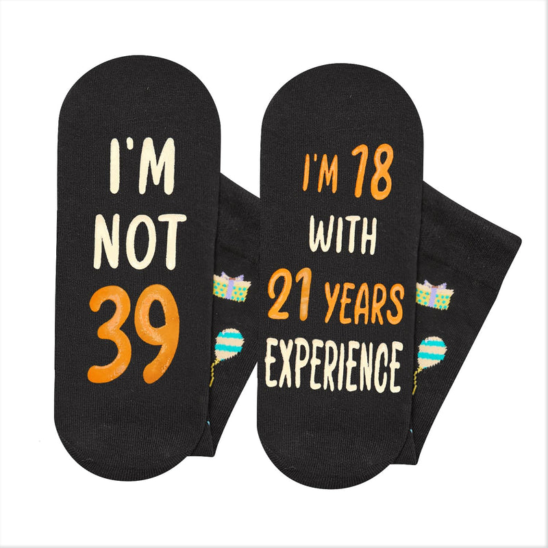 39th Years Old Birthday Gifts for Men - Socks for 39 Year Olds, Gift Ideas for 39 Year Old Man Woman, 39th Birthday Socks