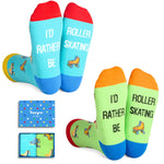 Funny Roller Skate Socks - Roller Skating Socks Skater Socks, Roller Skate Gifts Roller Skating Gifts Skater Gifts For Women Men