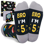 5th Birthday Gifts Ideas for Boys - Socks for Toddlers 5t, Gifts for Five Year Olds, Presents for 5 Year Old Boys, Happy Birthday Gift Box with Greeting Card