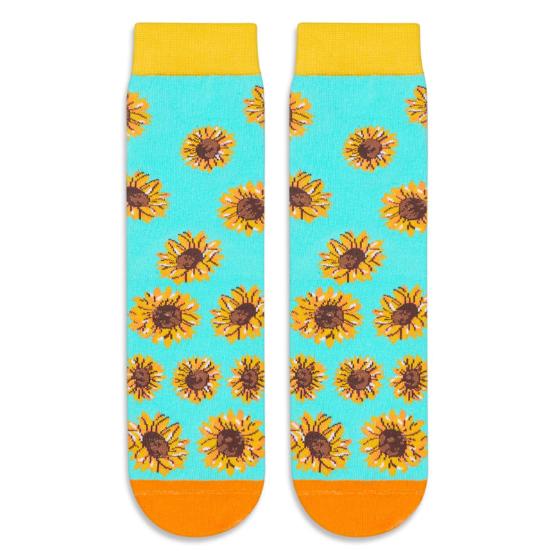 HAPPYPOP Sunflower Gifts for Girls Kids - Sunflower Socks, Sunshine Socks, Funny Plant Gifts, Garden Socks for Teen Girls 10-12 Years