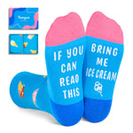 Kids Socks 4-6 Years; Funny Socks for Boys Girls Ice Cream Gifts Ice Cream Socks