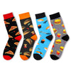 HAPPYPOP Food Socks Pizza Box Bacon Donut Meat Taco Socks - Mens Crazy Fun Novelty Sock