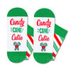 Candy Cane Socks Women Men - Christmas Candy Gifts Candy Cane Stocking Stuffers