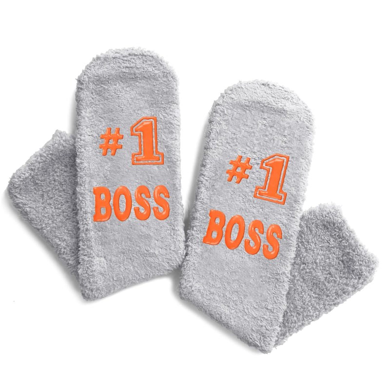 Cool Gifts For Bosses Boss Gifts For Men Women, Fuzzy Boss Gifts Male Femal Worlds Best Boss Women Retirement Socks