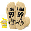 HAPPYPOP 60th Birthday Gifts Ideas - Socks for 60 Year Olds, Best Gifts for 60 Year Old Women Man