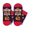 40th Birthday Gifts for Men - Socks for 40 Year Olds, Gift Ideas for 40 Year Old Middle Aged Man Woman, 40th Birthday Socks