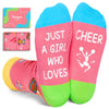 HAPPYPOP Gifts For 10-12 Year Old Girl - Softball Volleyball Gymnastics Ballet Gifts For Kids Girls, Kids Girls Soccer Socks