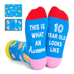 10 Year Old Boy Girl Gift Ideas, Presents for 10 Year Old Tween Boys Girls, Kid Socks Age 10, Ten 10th Year Old Birthday Gifts